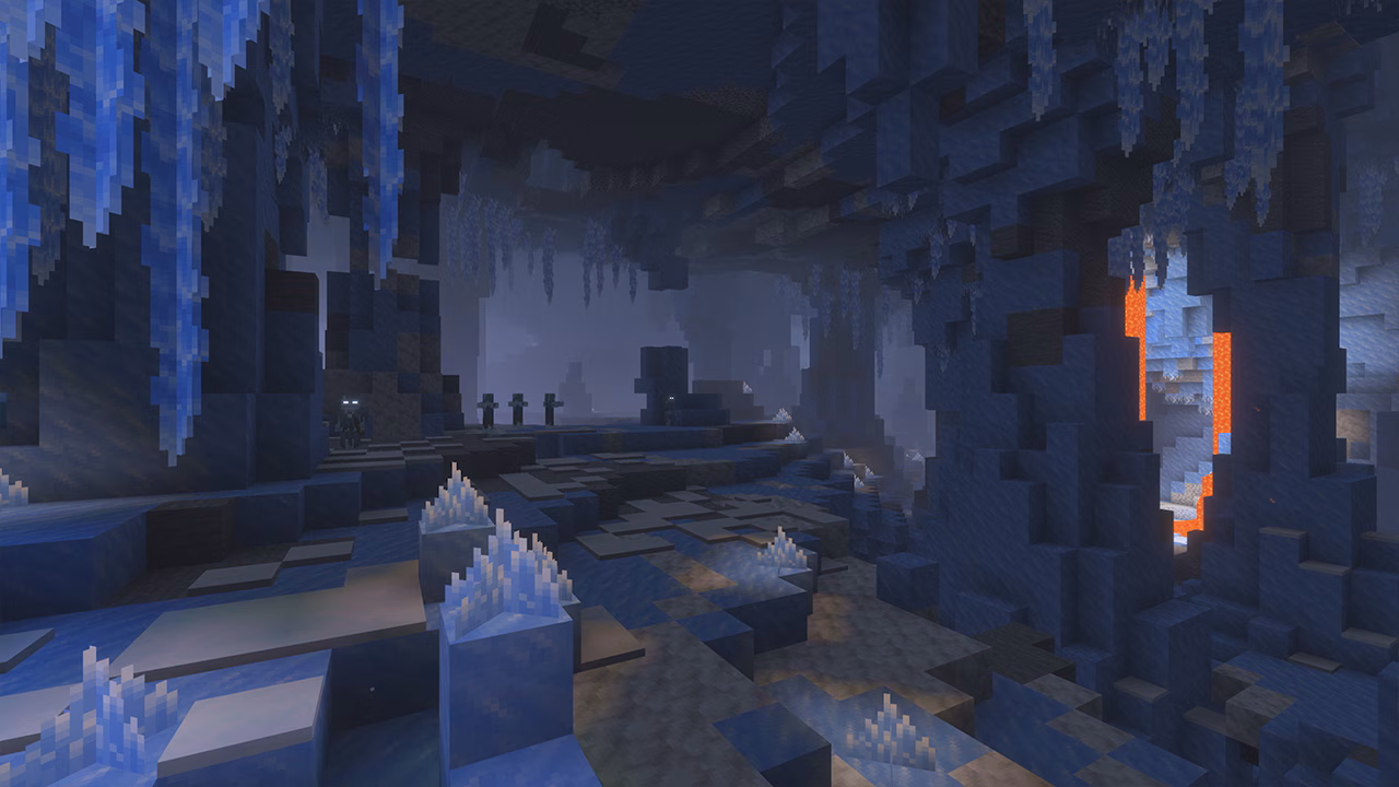 Mojang showed the first look at the next game drop, which adds a new cave biome: ice caves. They join dripstone caves, l
