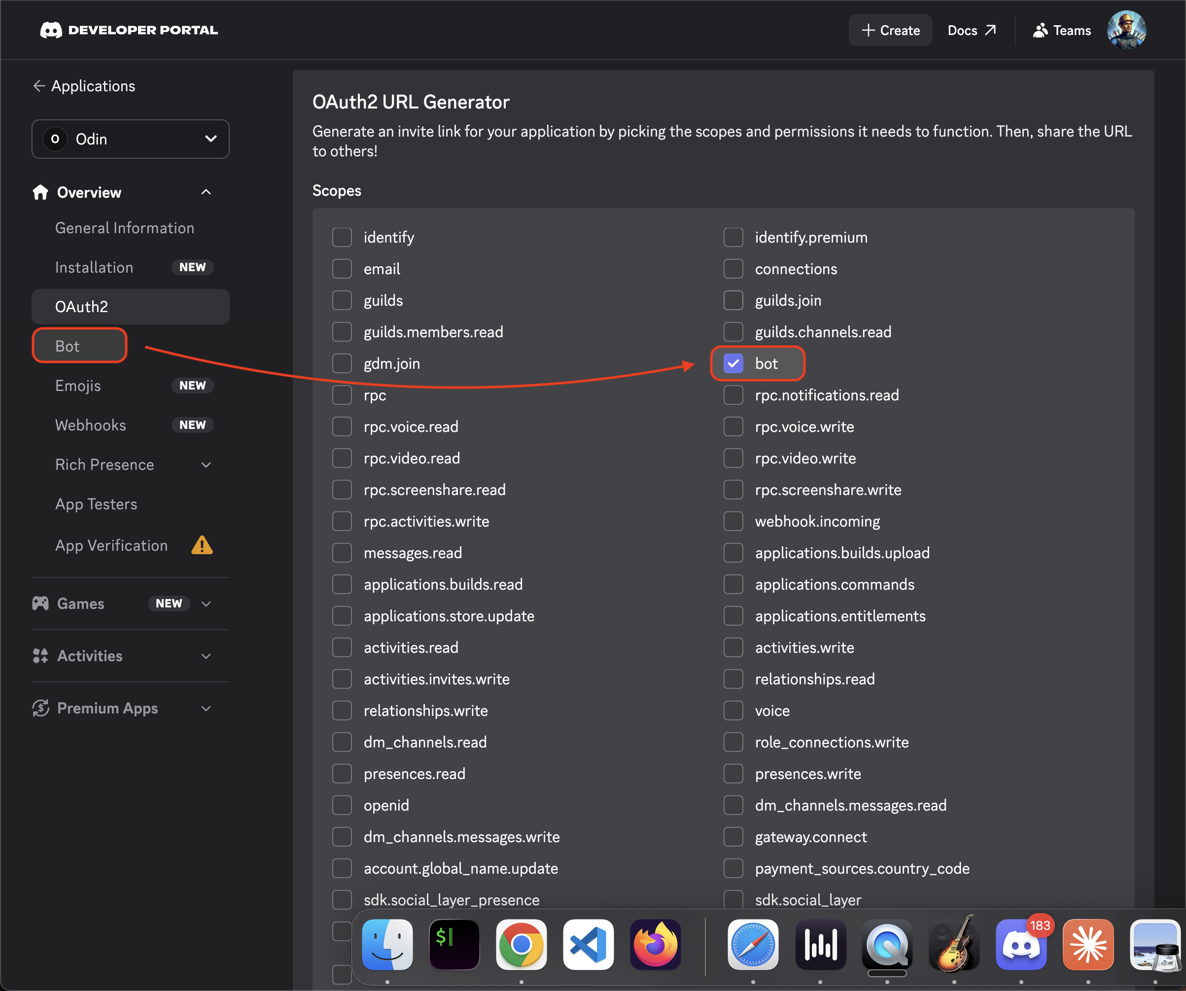 Optionally check applications.commands if you want slash commands like /players