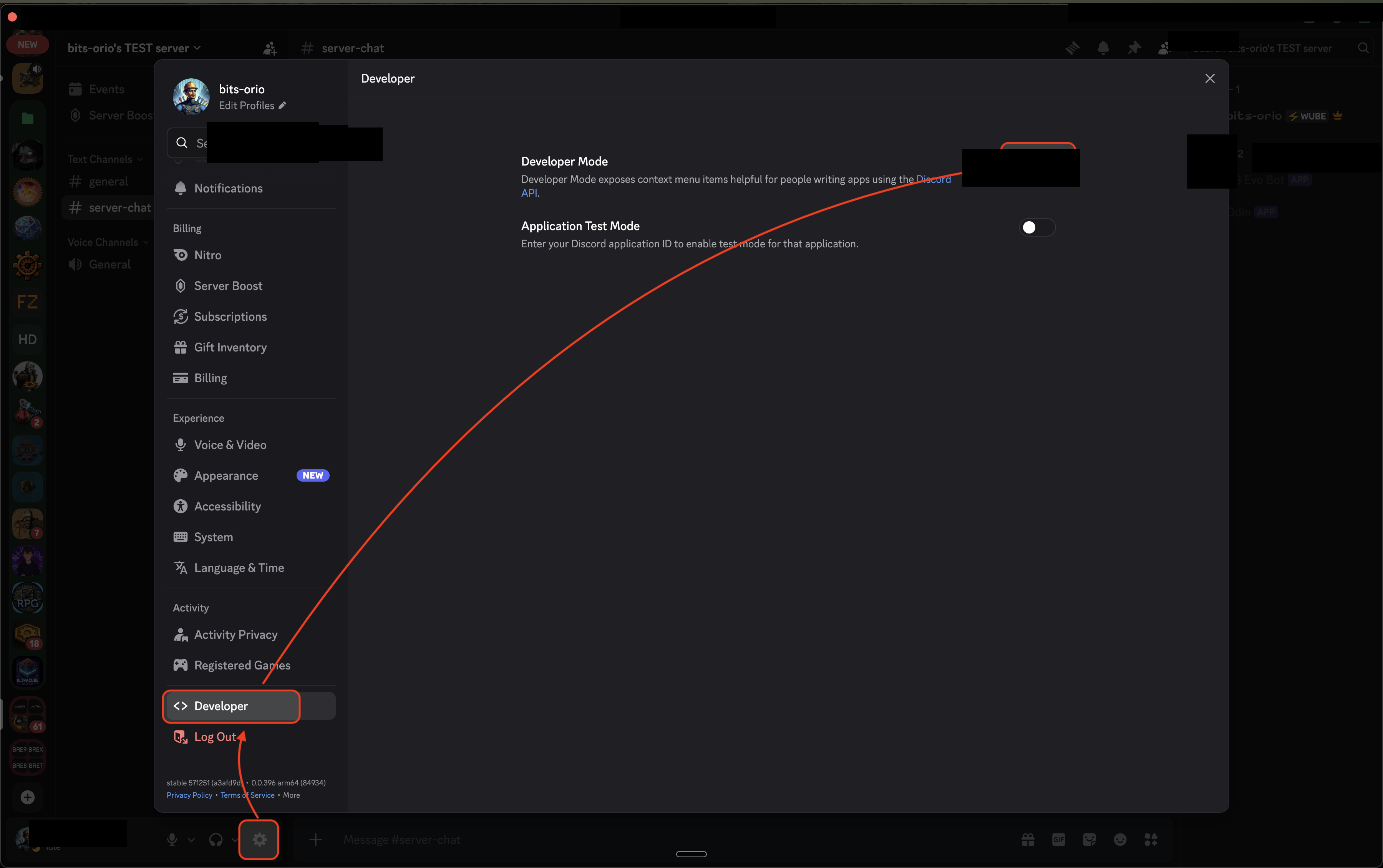 In Discord, go to User Settings → Advanced and turn on Developer Mode