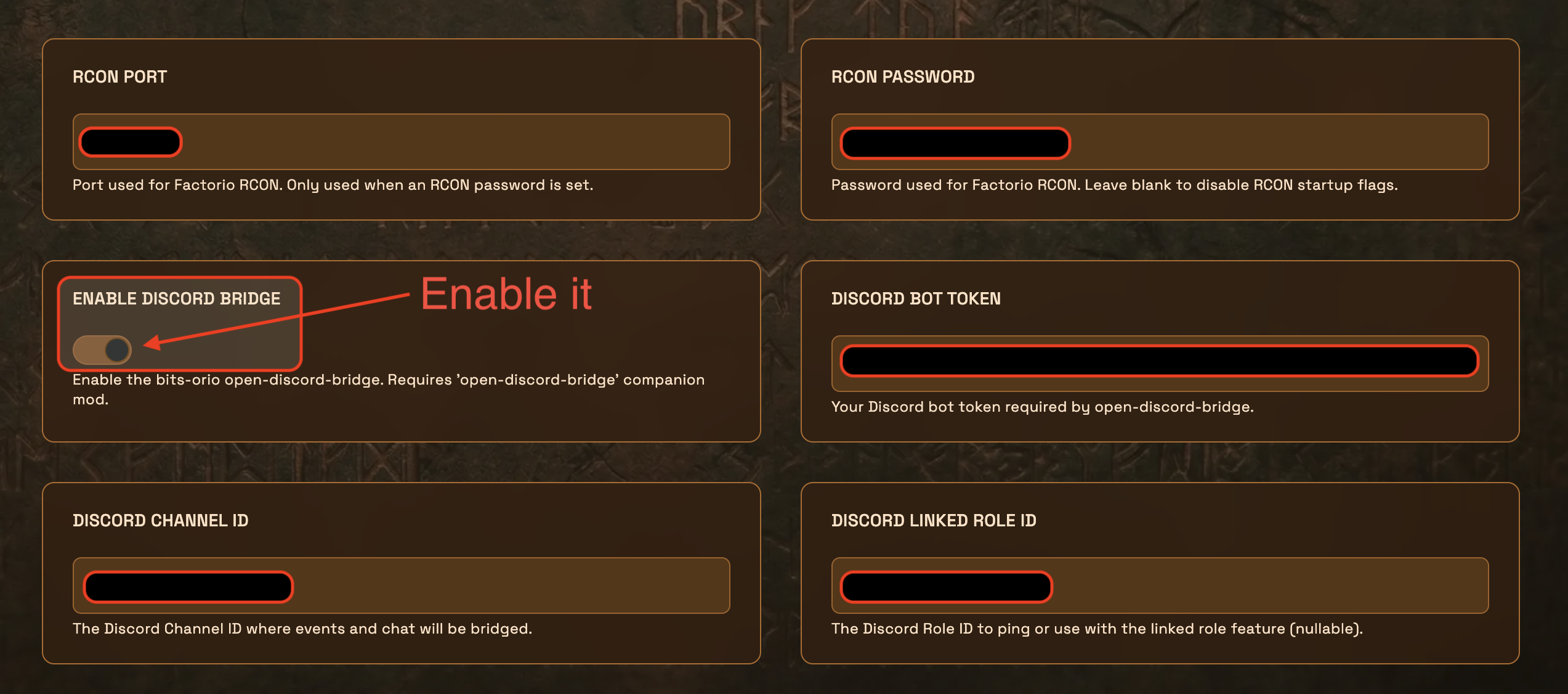Save the startup settings