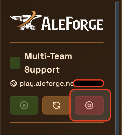 Stop the server and wait until it is offline