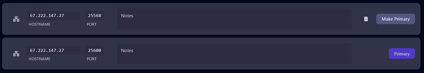 Go to Network and find the IP address of your server.