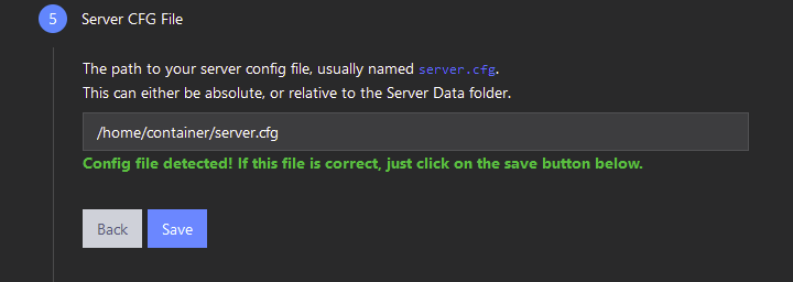 txAdmin should automatically discover your server.cfg file, in which case you can simply hit Save