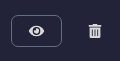 Click the Eye icon next to the trashcan to show the password.