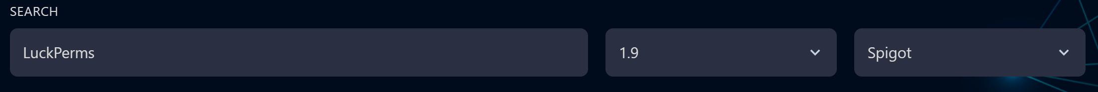 Search for plugins using the search bar.