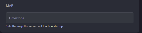 Now, go to Startup and change the map to Limestone