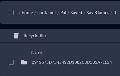There should be an existing folder in this directory with a name consisting of letters and numbers. Delete this folder.