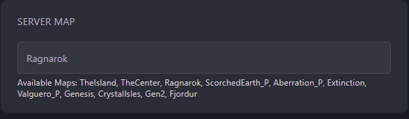 Change the Server Map variable to your desired map
