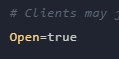 Look for Open= and change it to false