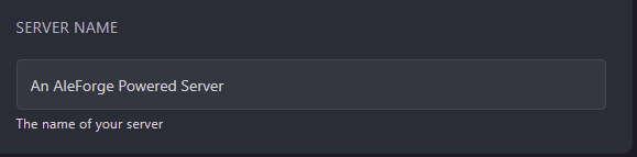 Change Server Name to your desired value