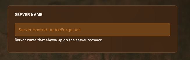 Change SERVER NAME to your desired value