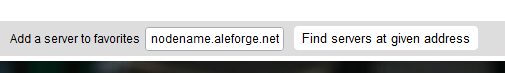 Under Add a server to favorites put in your hostname and the port copied from the panel