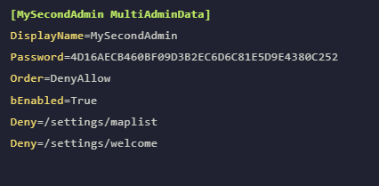 Delete the lines of code relating to the admin you wish to delete
