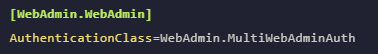 Open KFWebAdmin.ini and add AuthenticationClass=WebAdmin.MultiWebAdminAuth under [WebAdmin.WebAdmin]