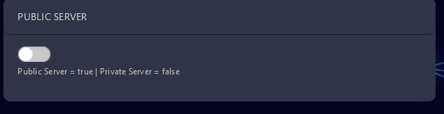 Change Public Server to your desired value