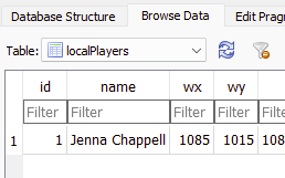 Click Browse Data and then select local players