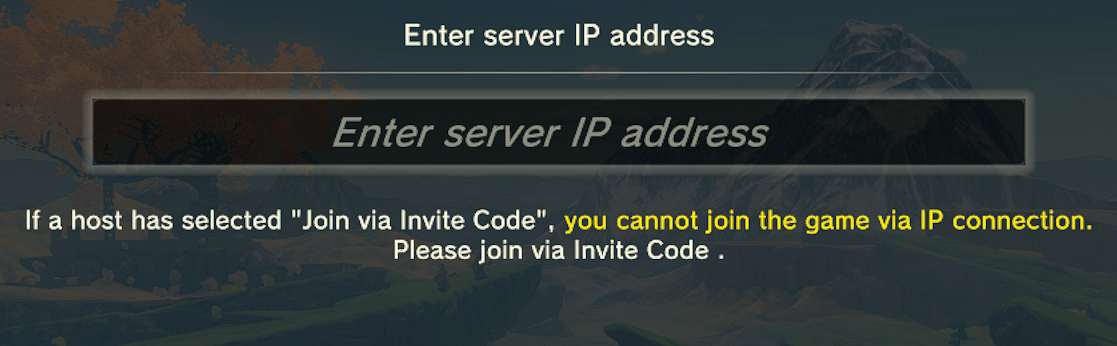Enter the IP and port from the Console page