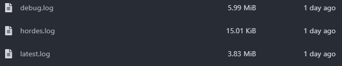 Click the chosen log file to open it for viewing in File Viewer.
