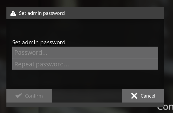 The following prompt will require you to input an Admin Password for your server. We recommend choosing a strong passwor