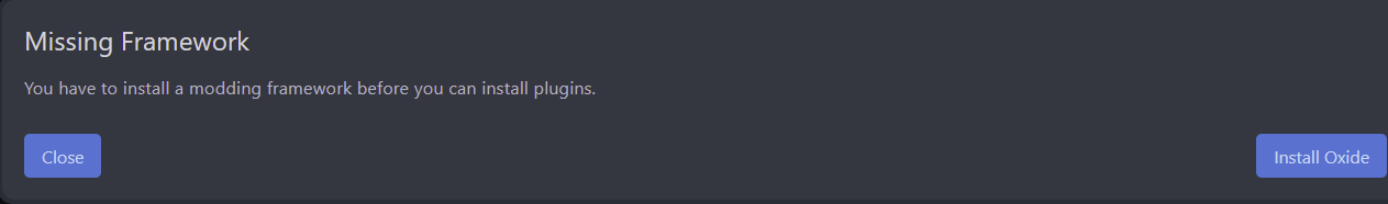 You will automatically receive a pop-up asking you to install Oxide