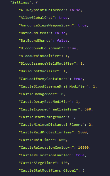 Use our file editor to edit your desired settings