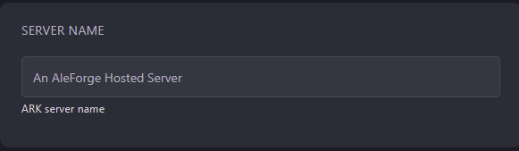 Take note of the name set for your server from Startup