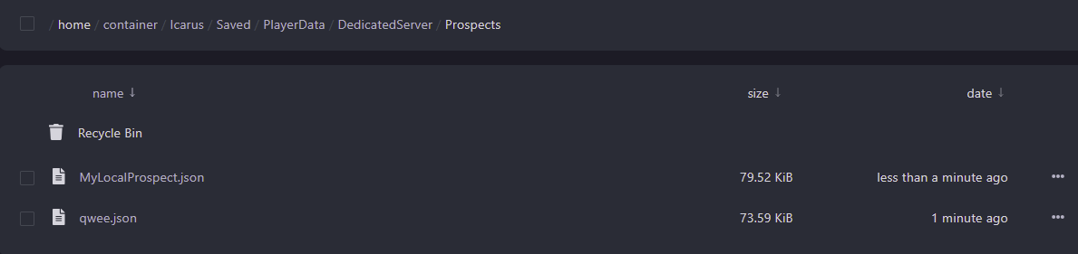 Drag and drop your Prospect file to this folder