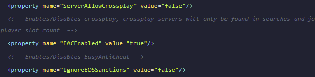 When you are finished, your config file should look similar to this