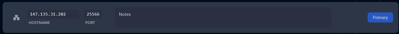 Look for your primary Port on the Network page. This is the port you will need to connect with