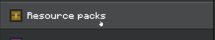Scroll down and select Behavior Packs.