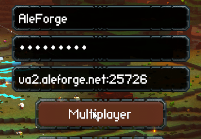 In the bottom box, enter the IP and port from the Console page