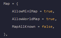 Use CTRL+F to locate AllowMiniMap on line 446 and change it to true