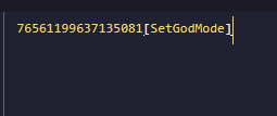 You can also add additional arguments to allow the players additional commands