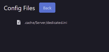 Choose the config file you want to edit