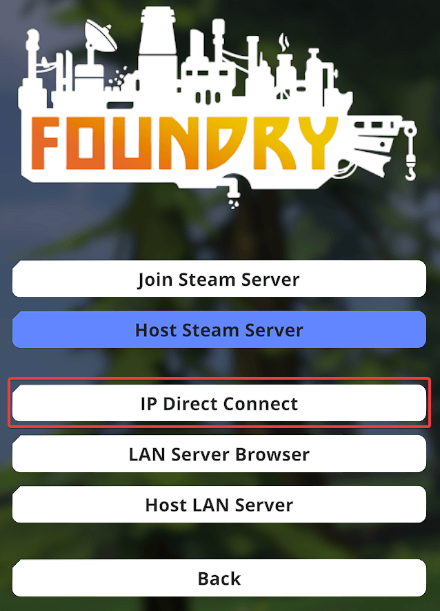 5. Select IP Direct Connect