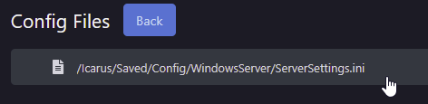 Here you’ll find a list of config files you can directly edit to change settings on your server