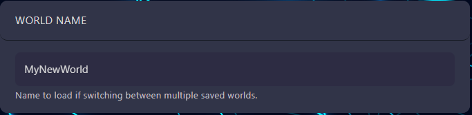 Change World Name to something different