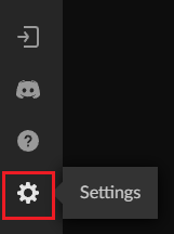 Launch the CurseForge App and click the Settings button in the bottom left