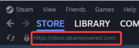 The URL bar looks like the screenshot below, so if you see that you simply need to view your own profile, your Steam ID 