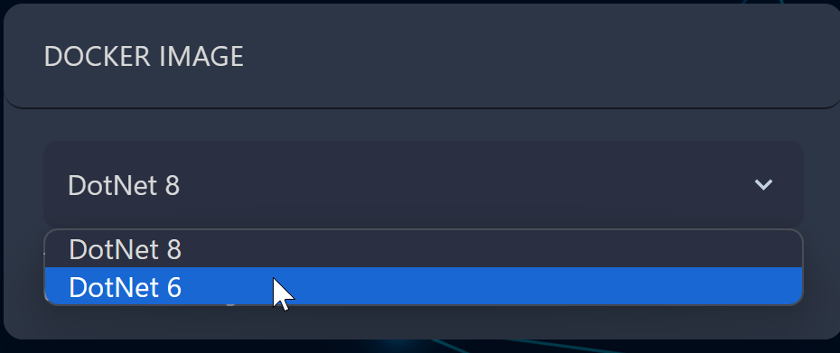 Change the Docker Image to DotNet6