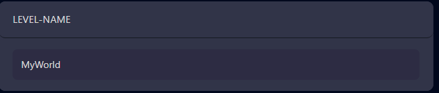 Now go to the Server Properties tab and rename the Level Name variable to match the name of your world.