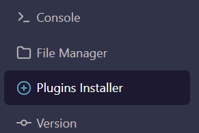 Select Plugin Manager