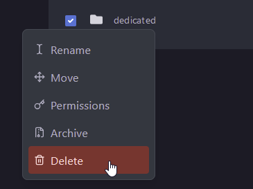 Delete the folder that shares the name of your Internal Save Name