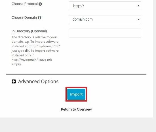 Migrate a WordPress site from a remote server using Softaculous Remote ...