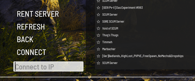 On the left side of the screen there is an input for an IP address. You’ll want to put the IP address of your server fol