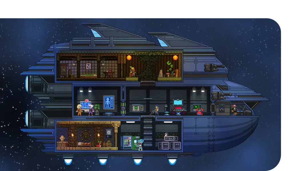 Starbound gameplay