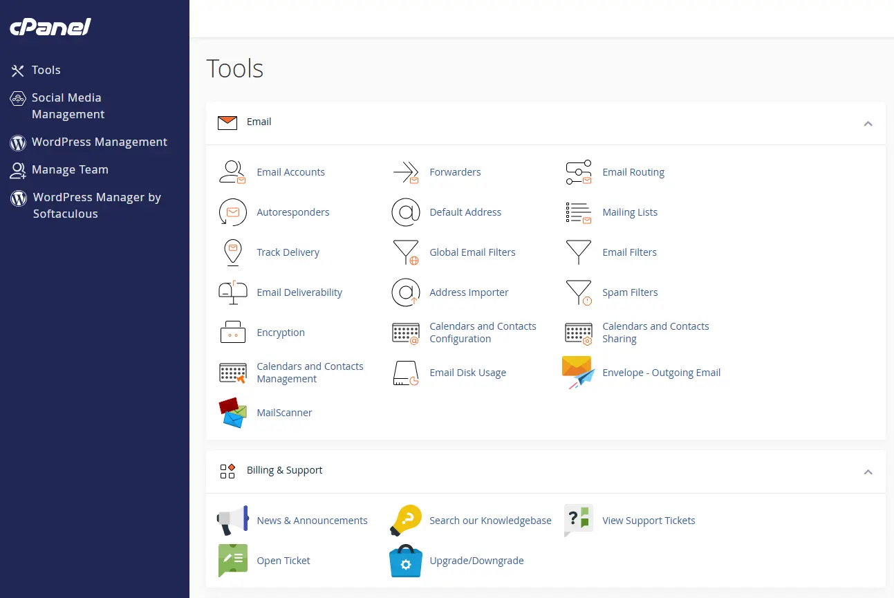 CPanel Dashboard